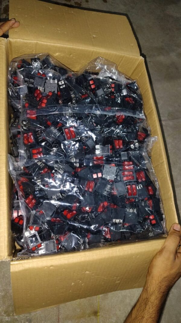 double red rocker switch 15a 250v (imported quality)