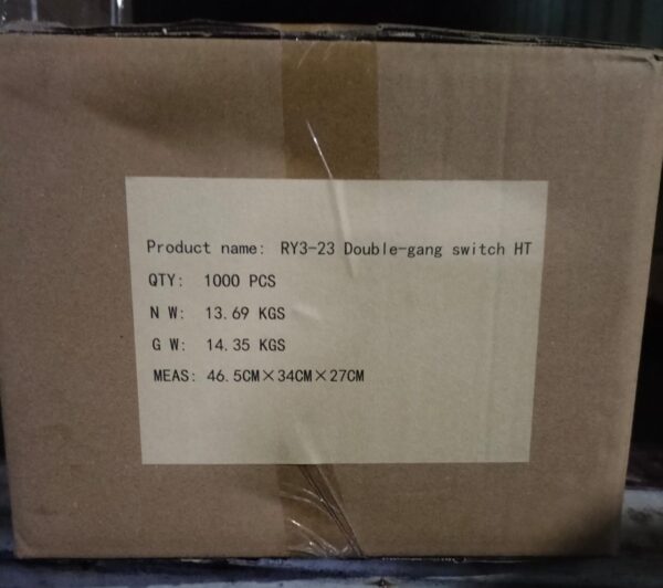 double red rocker switch 15a 250v (imported quality)