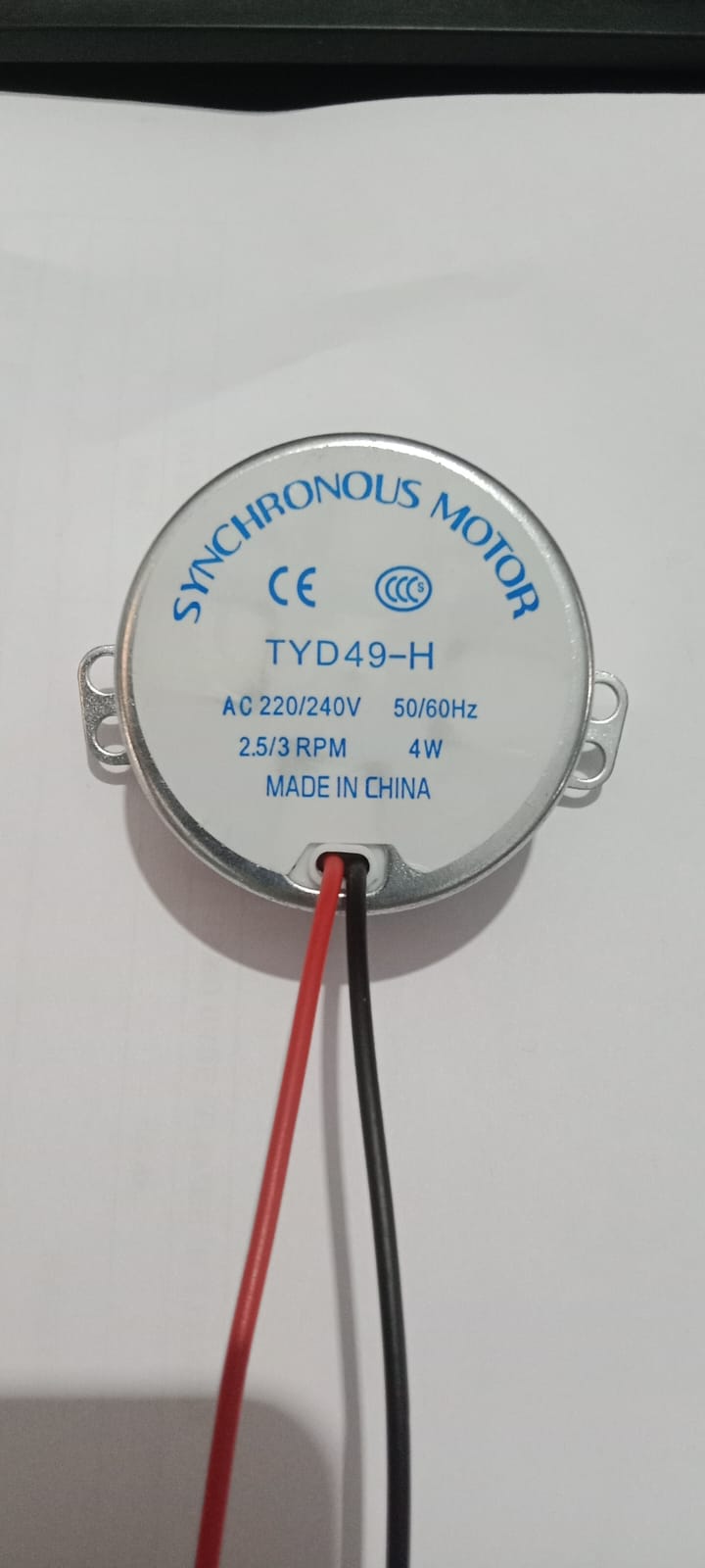 tyd49 h h cut synchronous swing motor (220–240v ac, 4w)