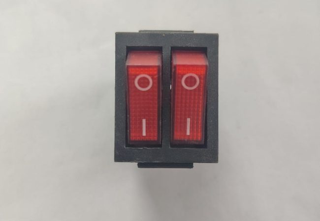 double red rocker switch 15a 250v (imported quality)